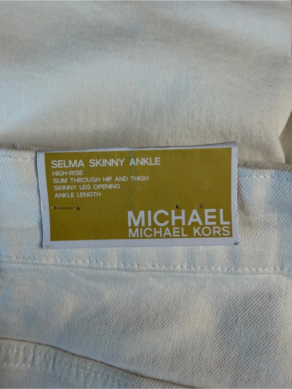 Michael Kors White Cropped Skinny Jeans